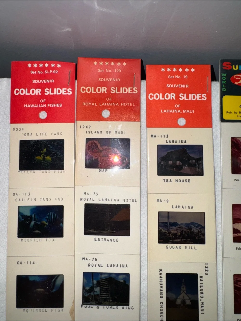 Vintage 35mm Color Slides Lot NOS Bermuda Hawaii set of 7 souvenir Dexter